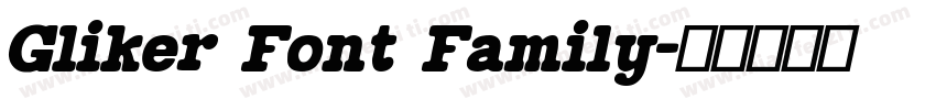Gliker Font Family字体转换